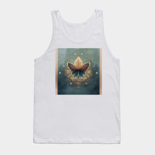 Botanical Watercolor Butterfly Tank Top